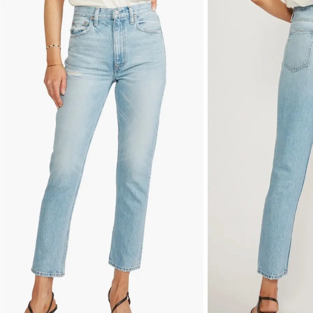 Finn Slim Straight Ankle Feather River Jean Blue Size 26 - Image 6