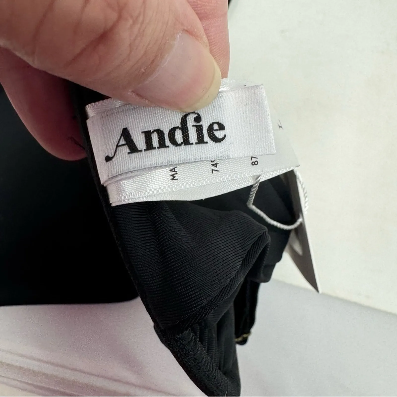 Andie Swim The Sicily Underwire Bikini Top Black Lightly Padded Size L NEW - Image 8