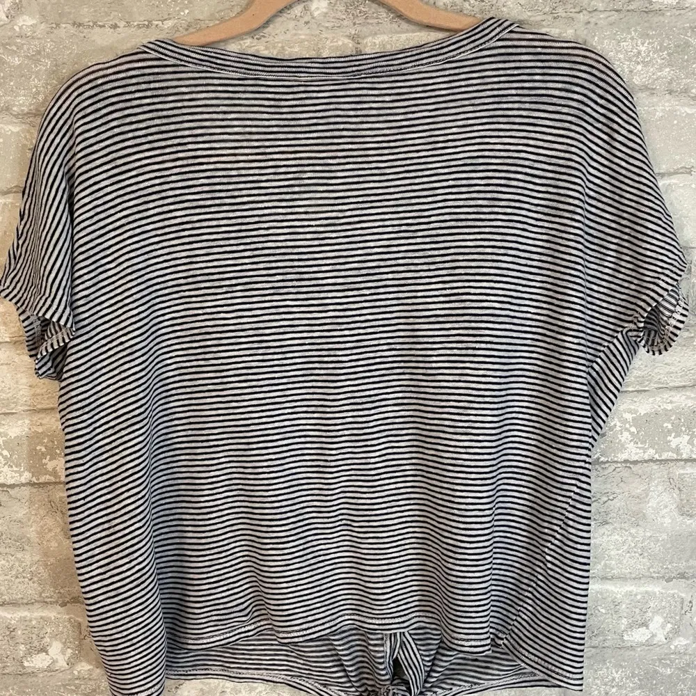 Rachel Zoe Striped Linen Top - Image 3