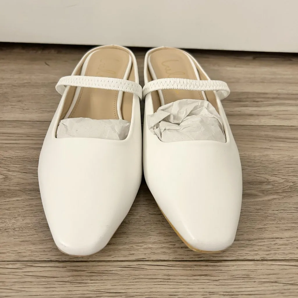 Lulu's Lewlen White Ballet Heel Sandals Size 7 - Image 5