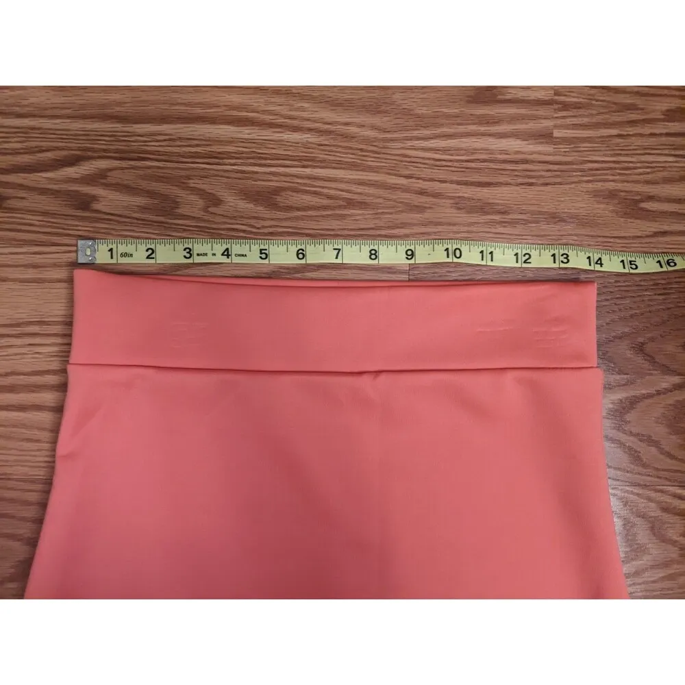 Popana High Waisted Knee Length Stretchy Pencil Skirt Pink Sz Lrg Corp Preppy Size L - Image 3