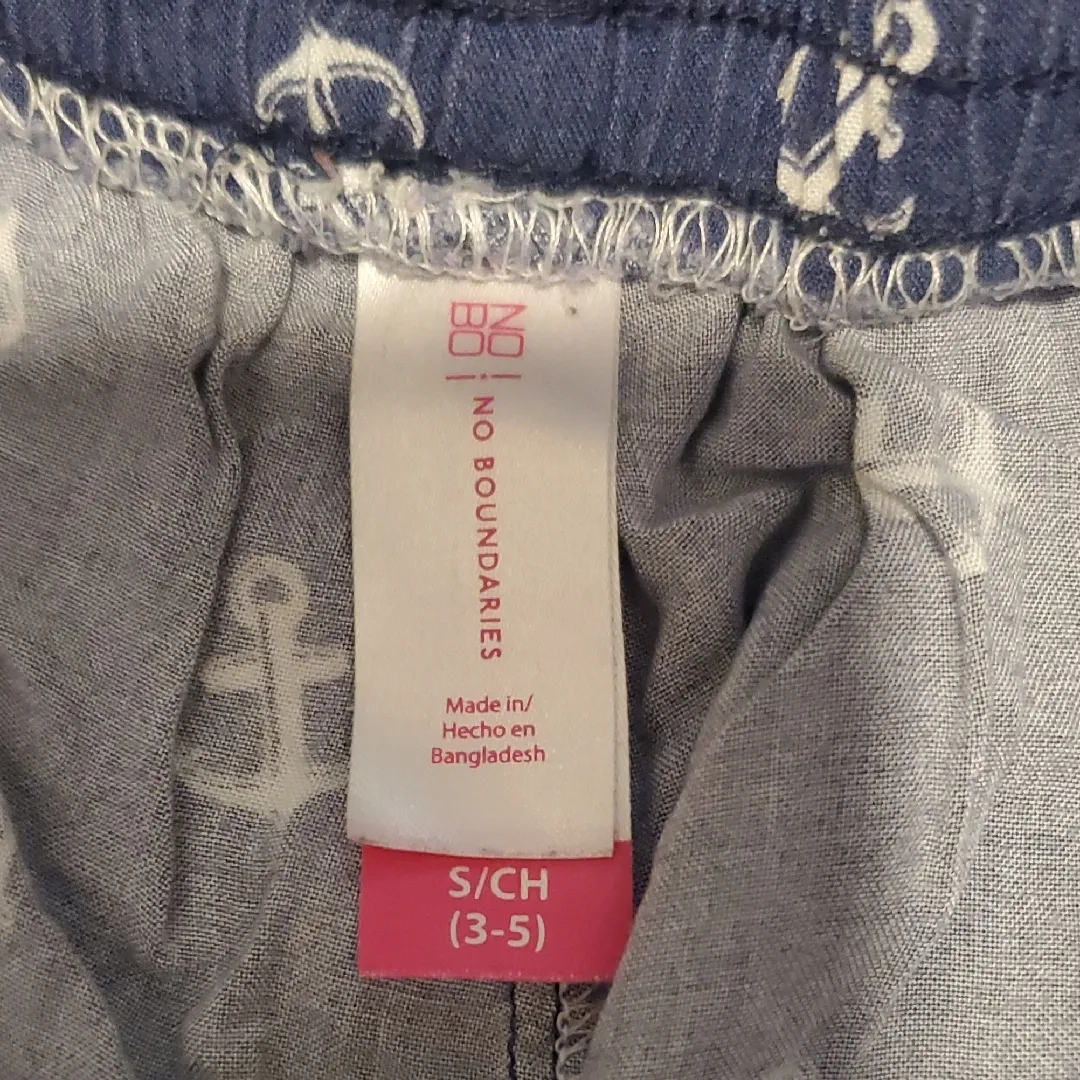 No Boundaries Navy Anchor Shorts - Image 2