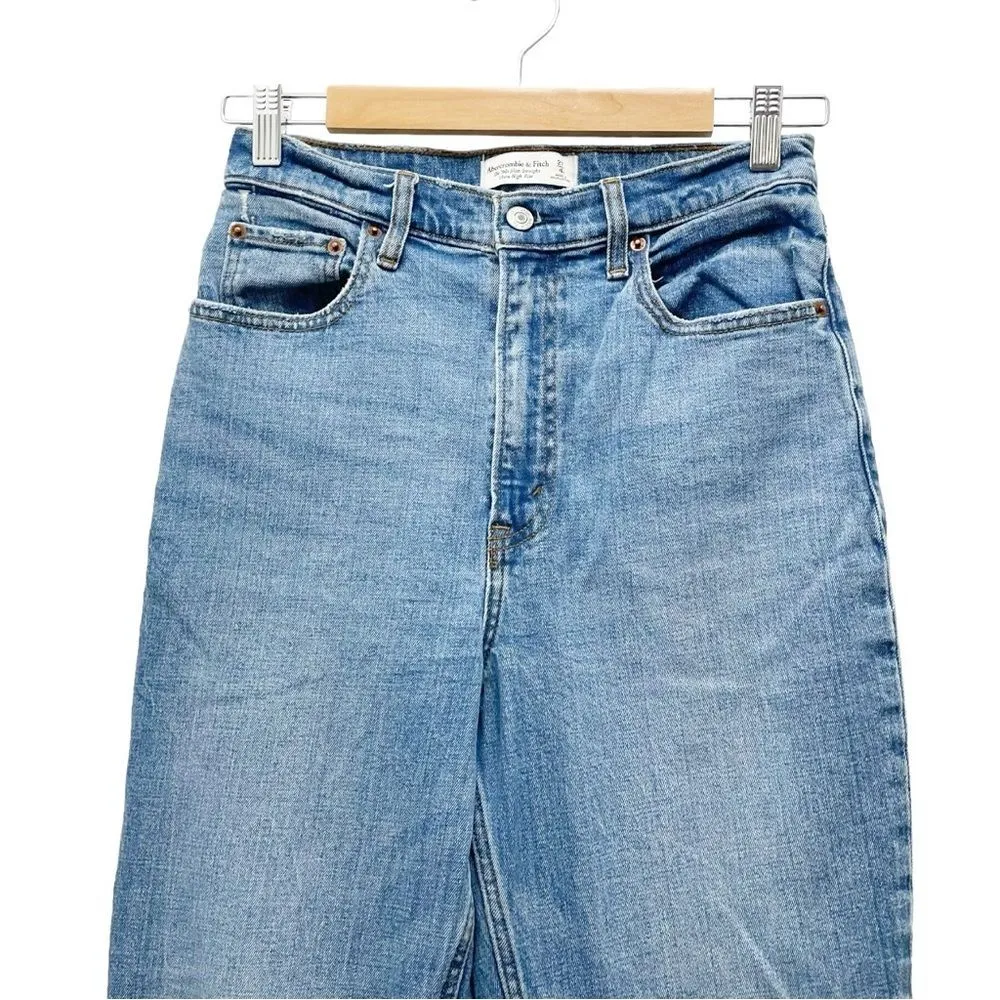 Abercrombie & Fitch 90s Curve Love High Rise Jeans Medium Wash Women's Size 27 - Image 4