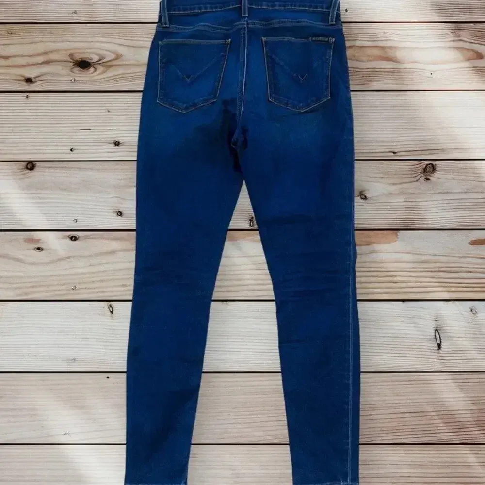 Hudson Women's Natalie Super‎ Skinny Jeans Size 30 Dark Blue Stretch - Image 4