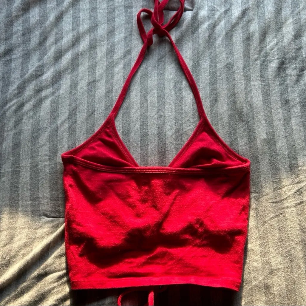 Hollister Red Crop Top - Image 2