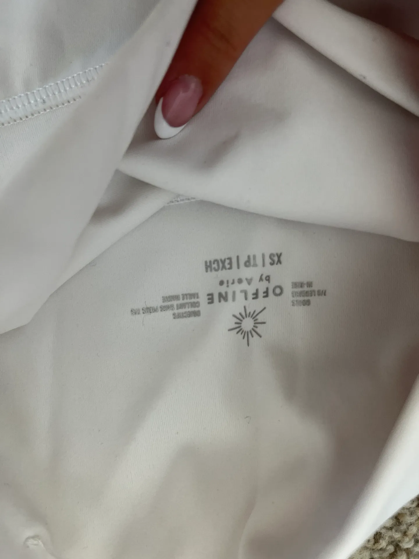 Aerie White Leggings - Image 2