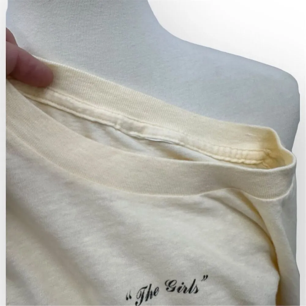 Vintage St. Michaels MD Duck Graphic Beige Long Sleeve T - Image 3