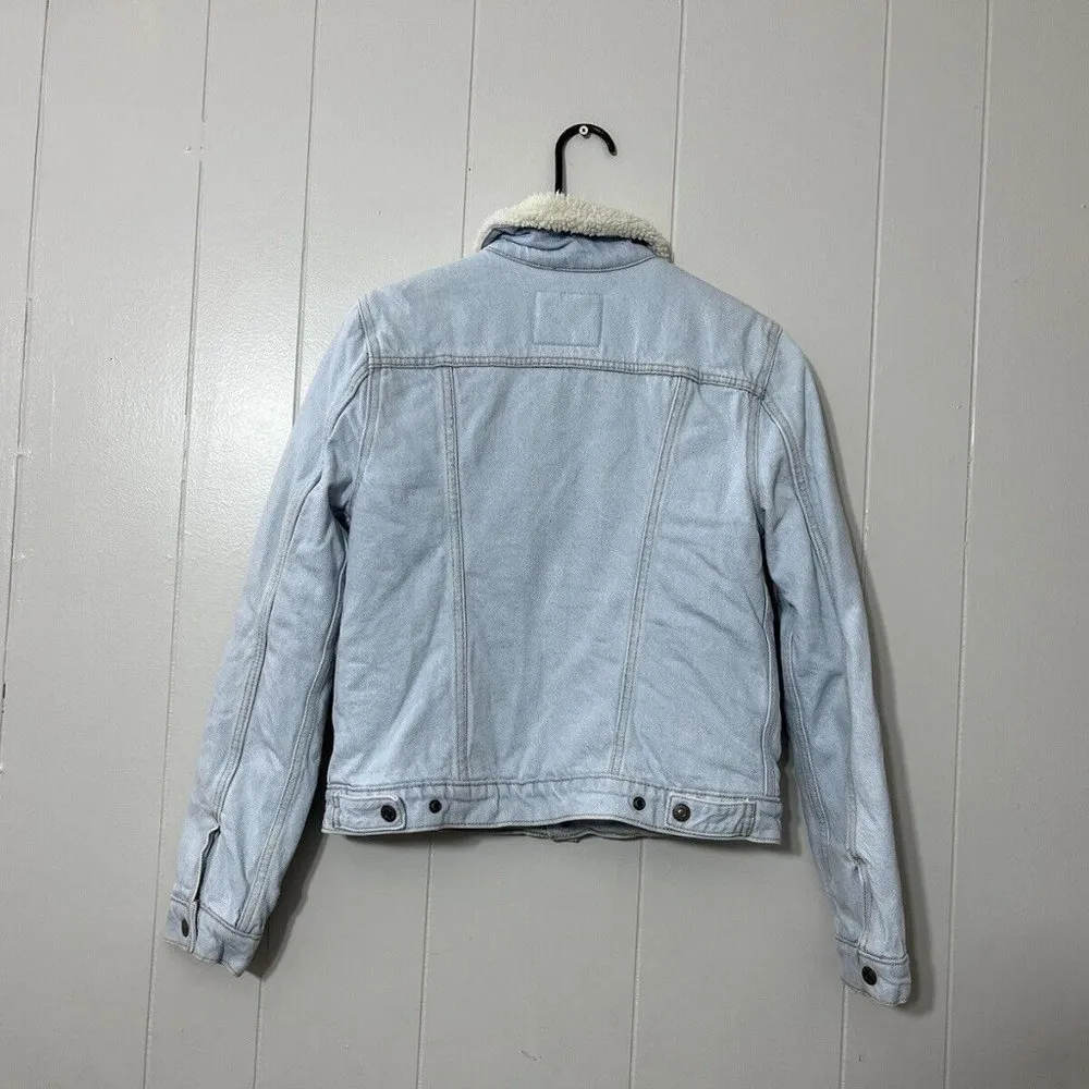 Levi Strauss Levis Denim Jean Jacket Trucker Womens Small - Image 5