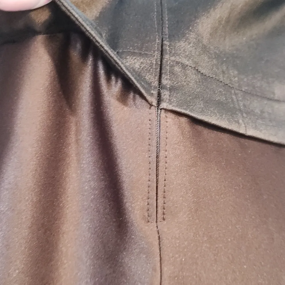 Tadashi Brown Satin Long Formal Modest Luxury Dress Sz 8 - Image 12