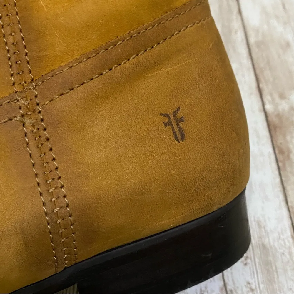 FRYE Cognac Cara Roper Mid Calf Leather Boot - Image 15