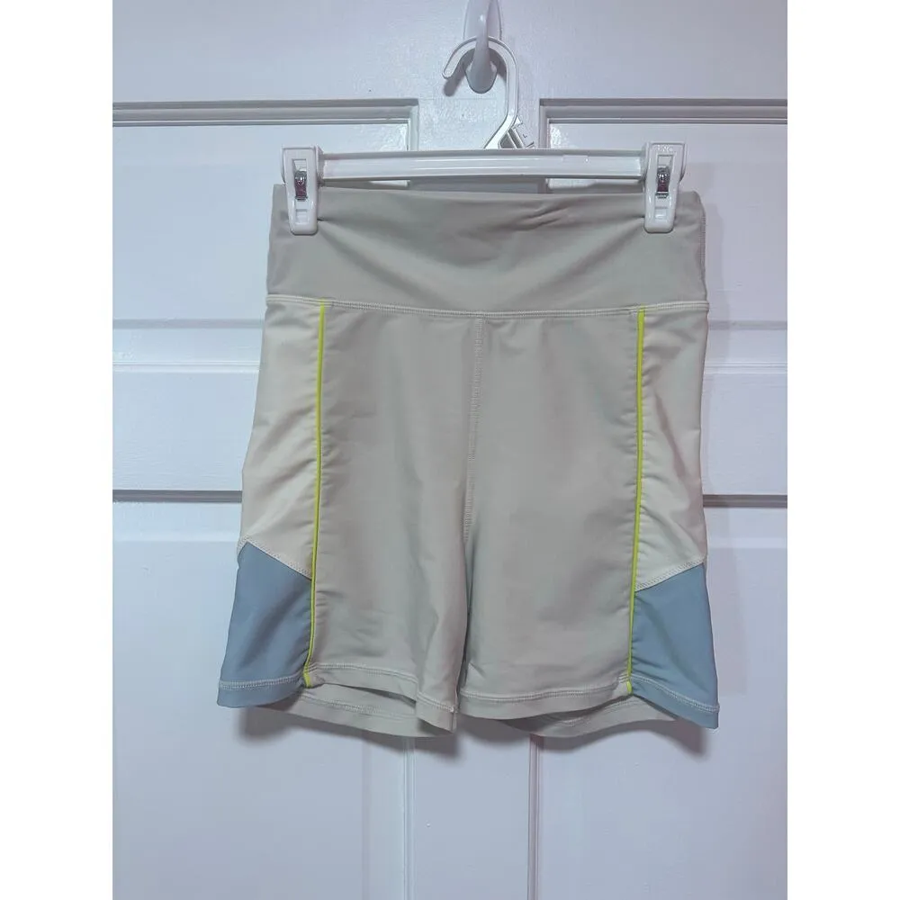 The Upside Pastel Panelled Mini Spin Shorts Size 8 Blue - Image 3