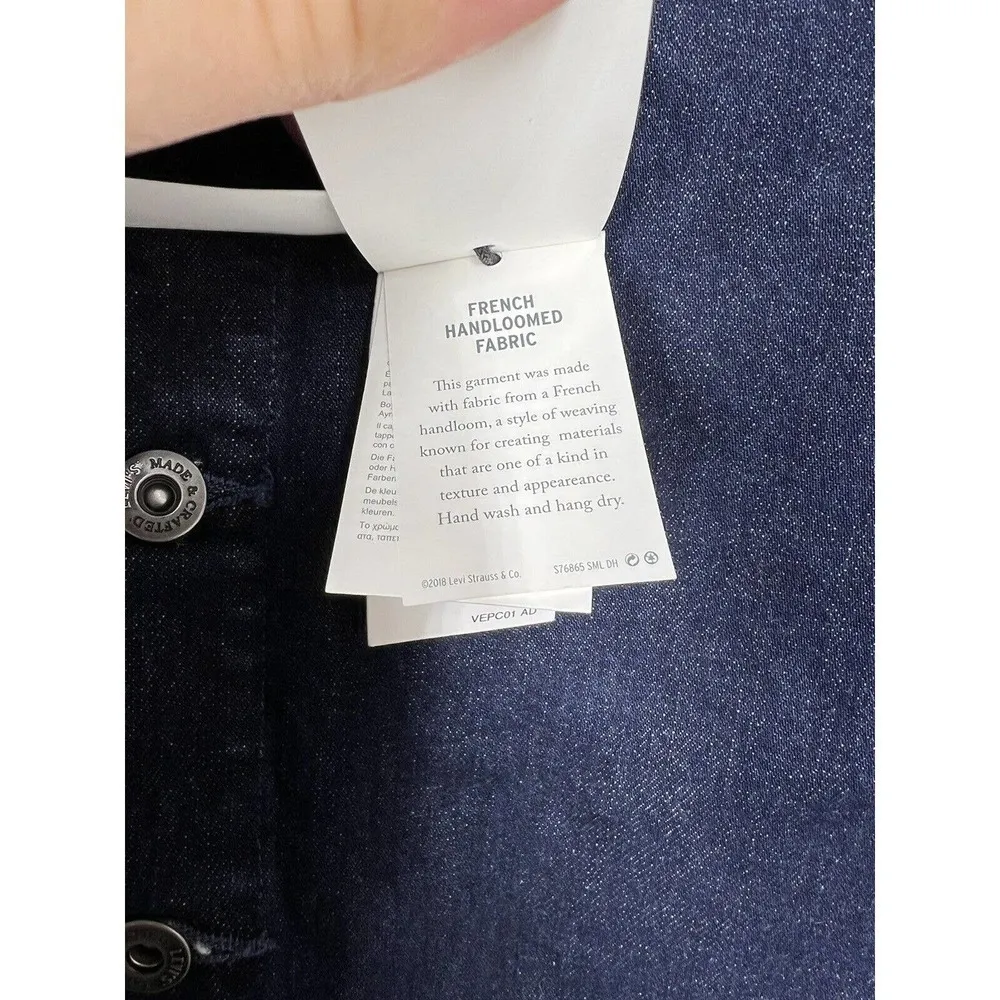 Levis Made & Crafted Button Front High Rise Denim Skirt Size 27 Handloom - Image 2