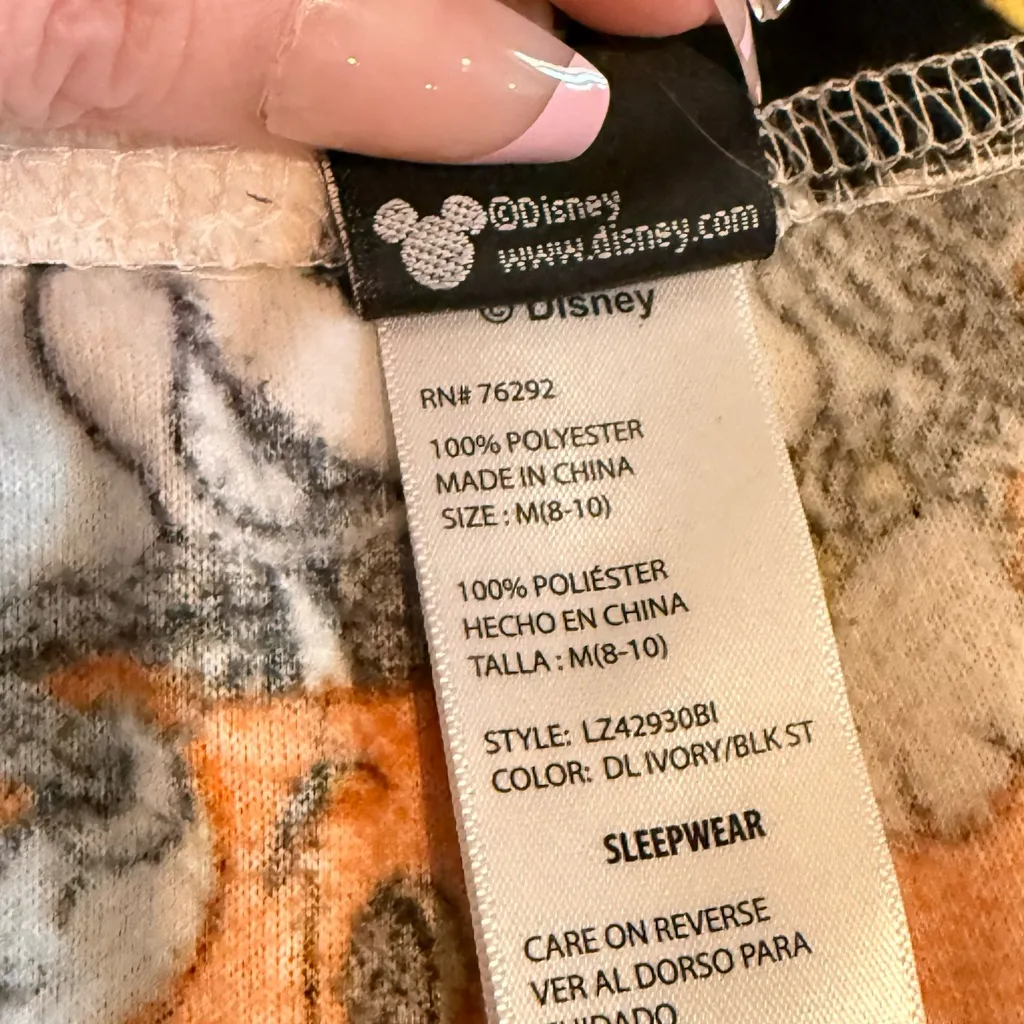 Disney Halloween Mickey Pajama Pants - Black, White, Orange - Image 8