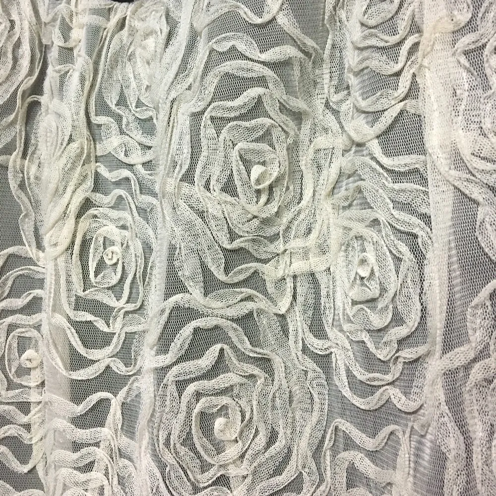 Judith March embroidered floral soutache strapless cocktail party dress Small - Image 3