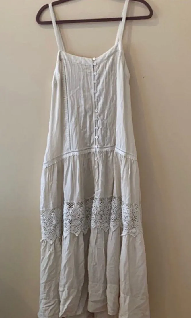 Smile Pretty Crochet Midi Slip Dress - Image 5