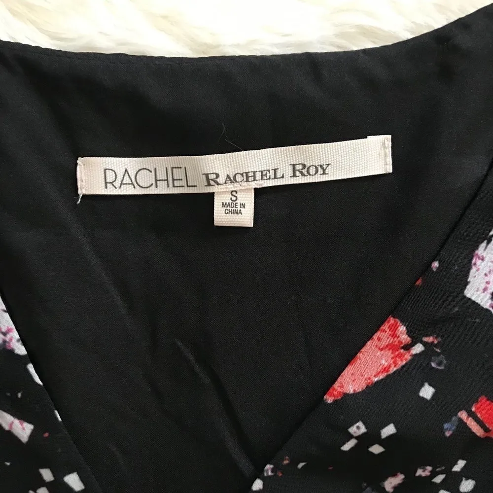 RACHEL‎ ROY Long Sleeve Chiffon Dress V - Image 4