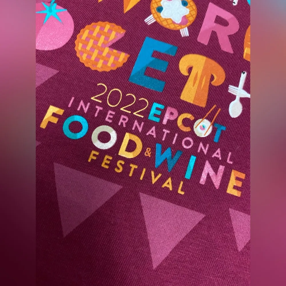 Disney’s Women’s 2022 Food and Wine Festival T-Shirt - Image 3