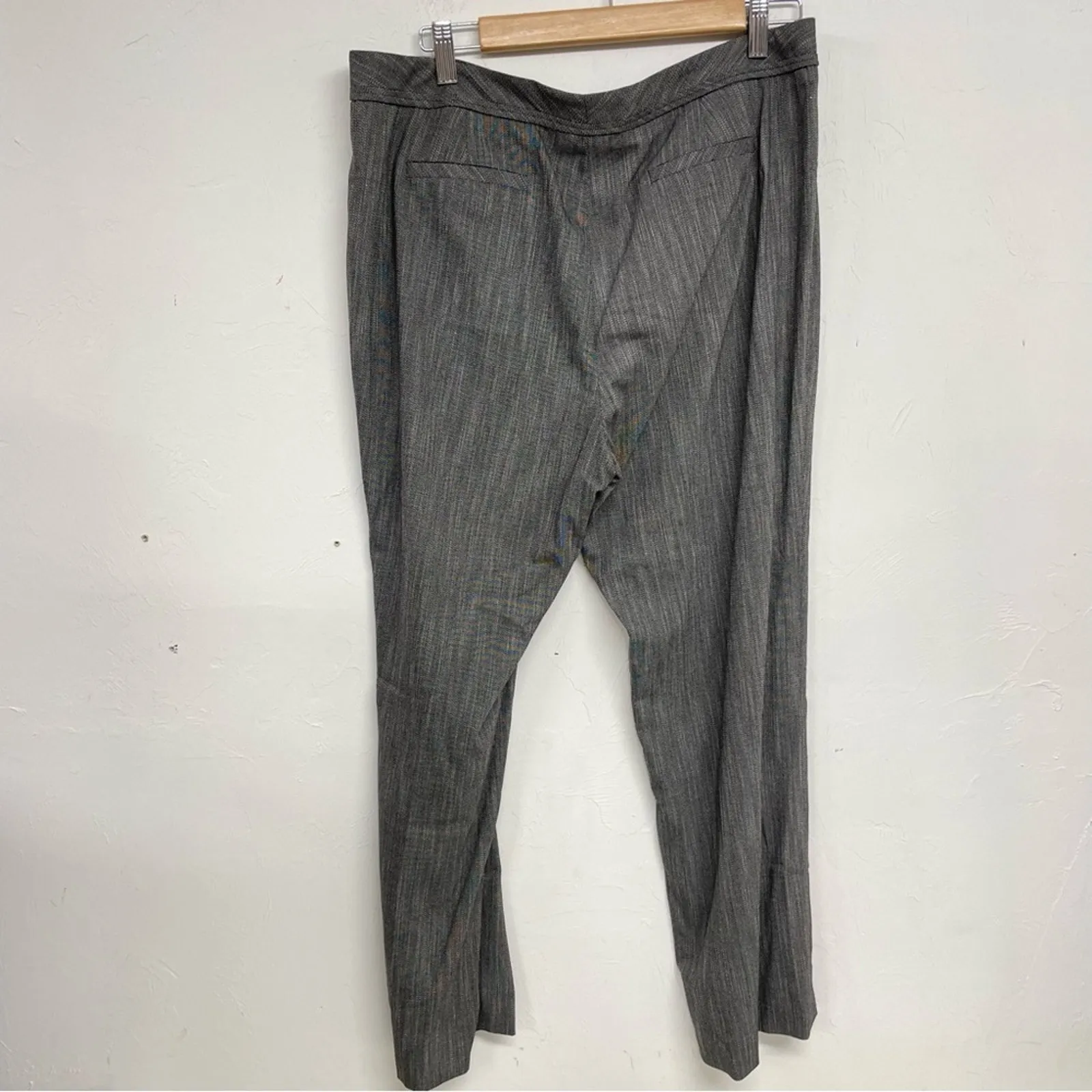 Classiques Entier Grey Straight Leg Trouser Pants 14 - Image 5
