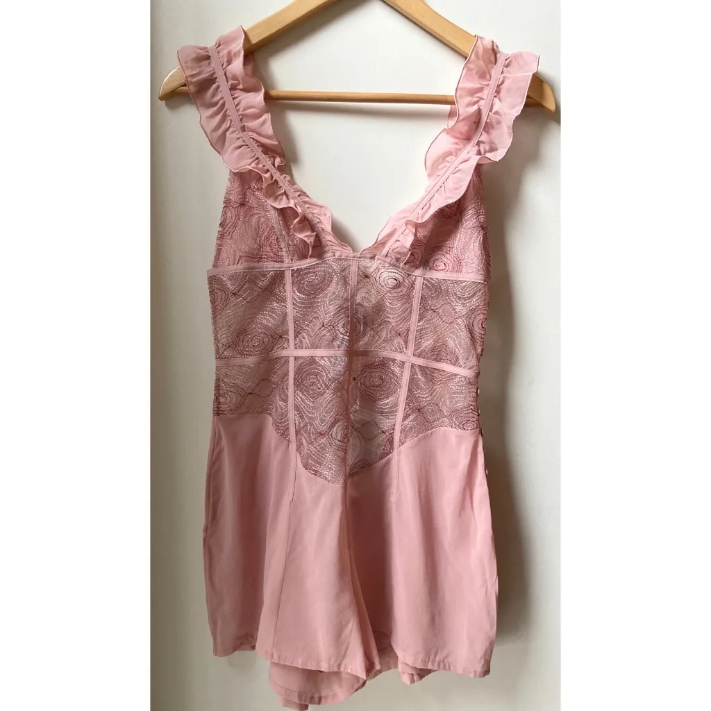 La Perla Elements Georgette Embroidery Romper - Image 3