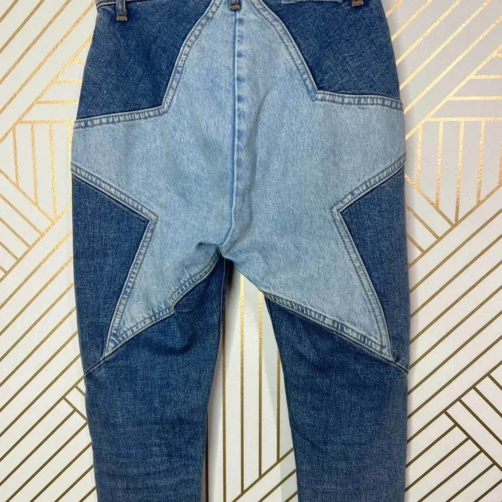 Revice Venus Crop Star Jeans in Stargazer Medium Wash‎ Blue Size 26 - Image 10