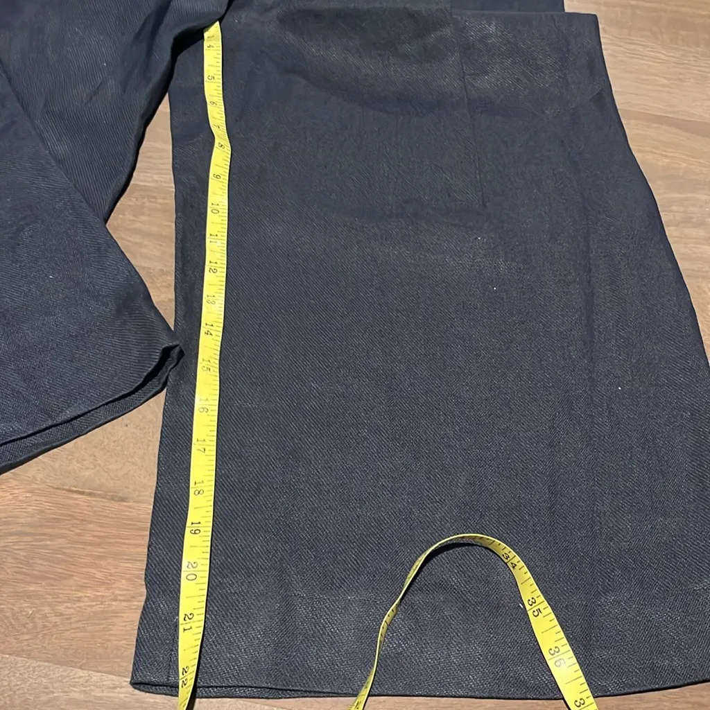 Tibi Cropped Linen Pant Sz 4 NWT - Image 5