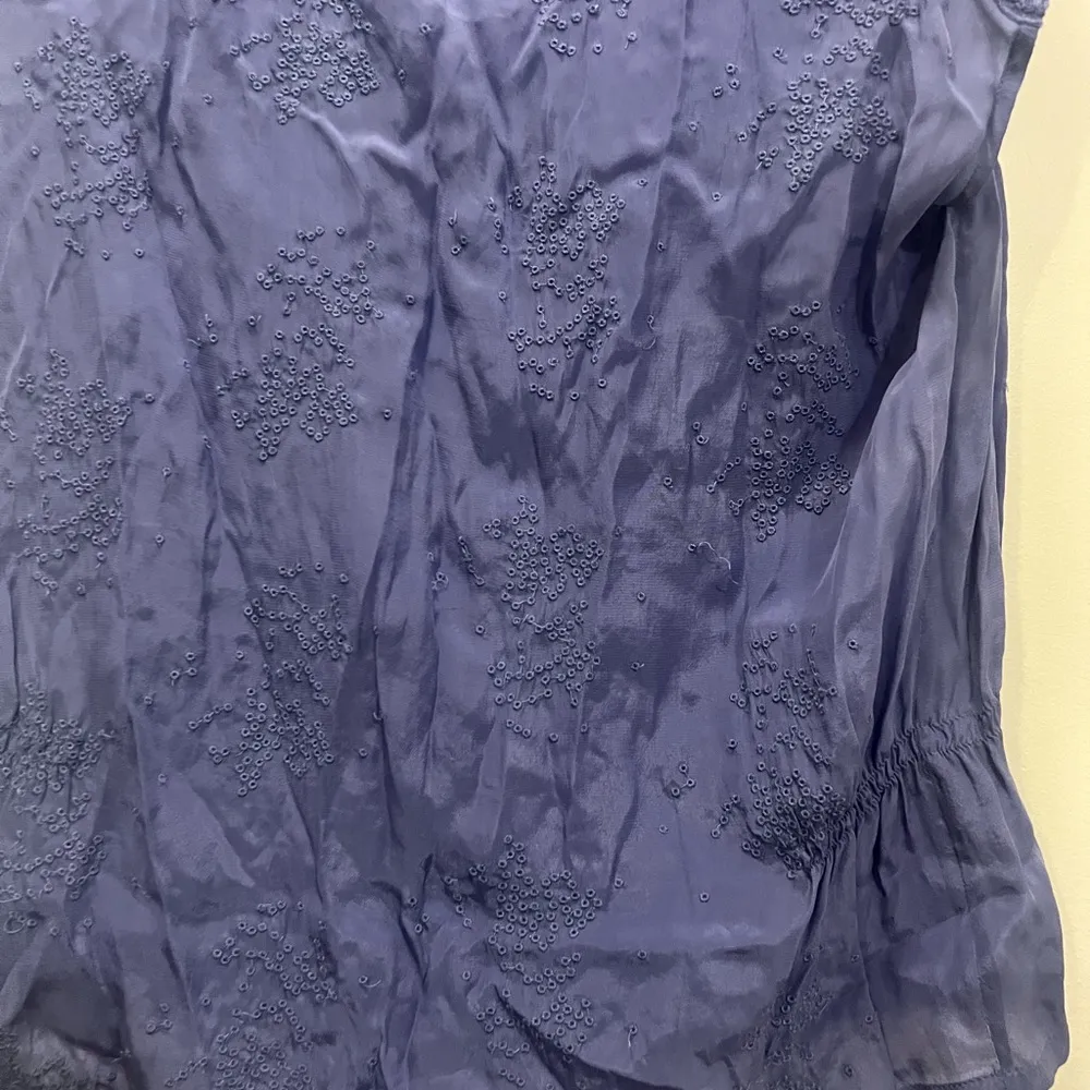 COMPTOIR DES COTONNIERS Purple Embroidered Tank Top Size 1/XS - Image 2