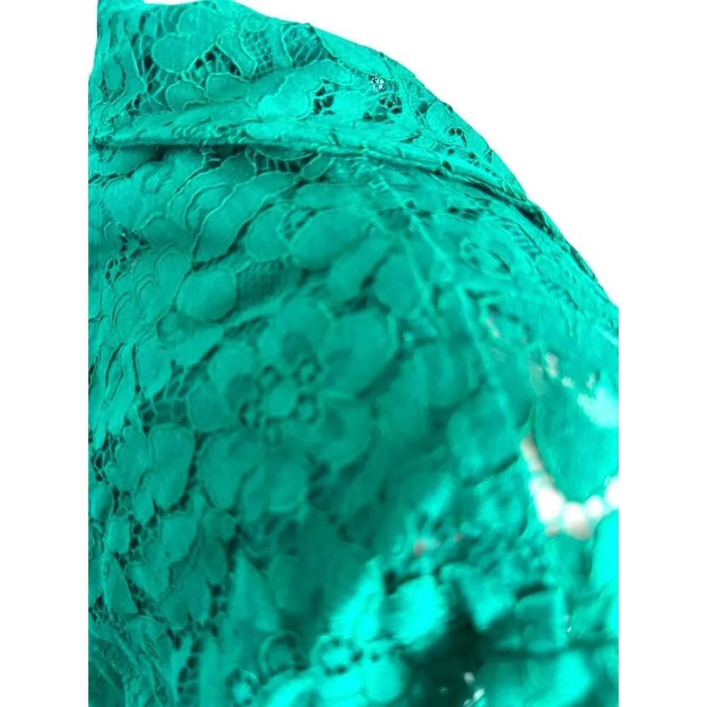 TORRID Womens Trench COAT Long Sleeve GREEN Lace Size 4X Belt Cardigan Kimono - Image 3