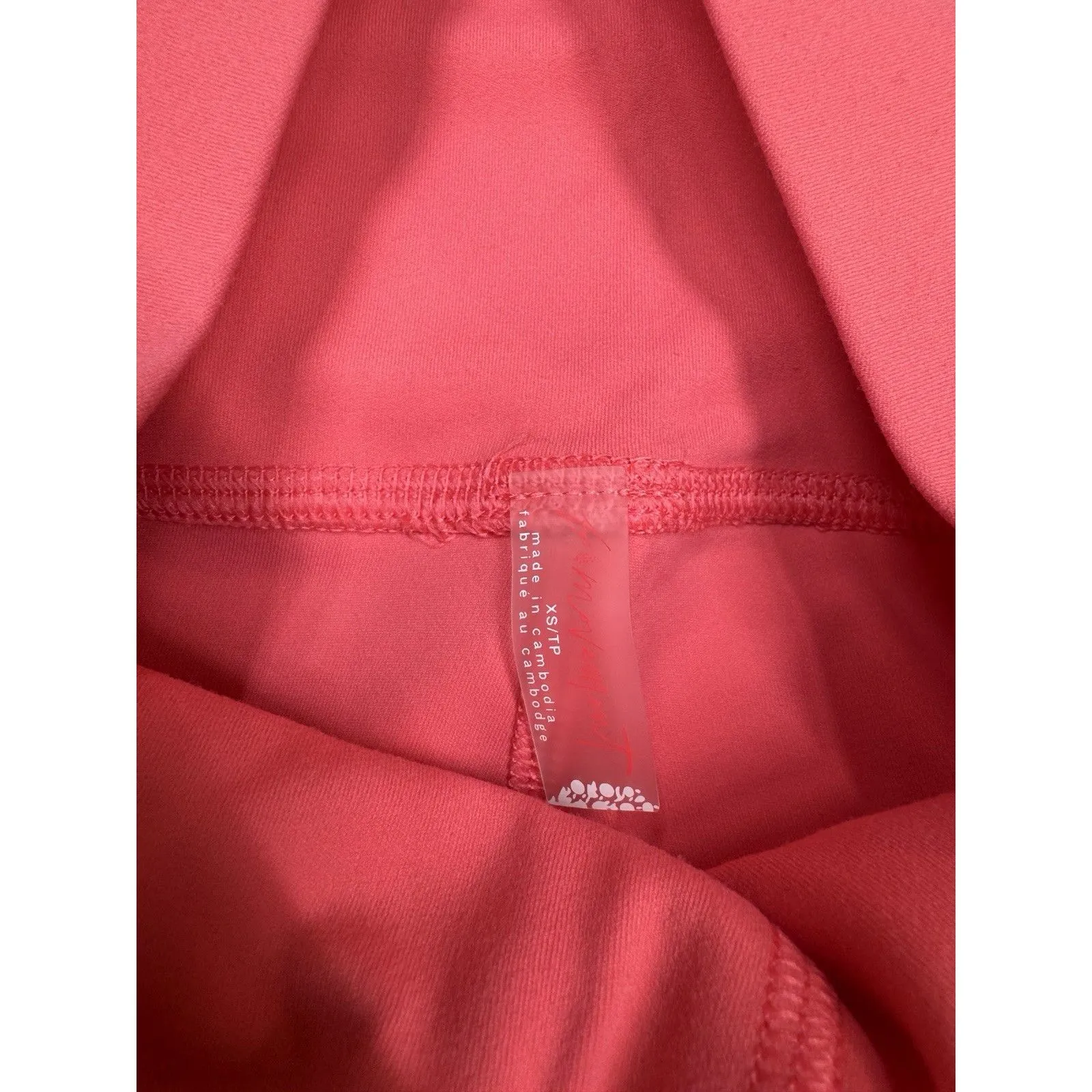 Free People Movement Women's Never Better Leggings Hibiscus Pink XS NWT - Image 3