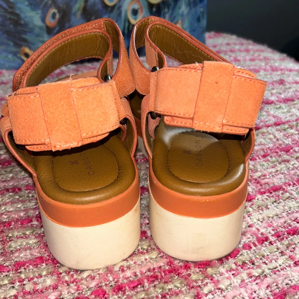 Caslon Size 7.5 Pink Coral Wedge Sandals - Image 7