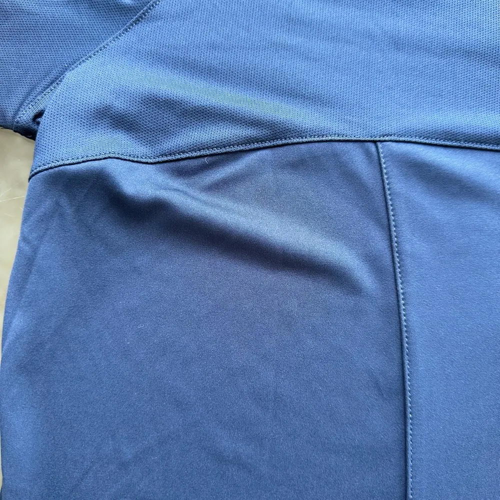 Puma Shine Lightweight Quarter Zip Long Sleeve Pull Over in Navy Blue Size Large - Image 10