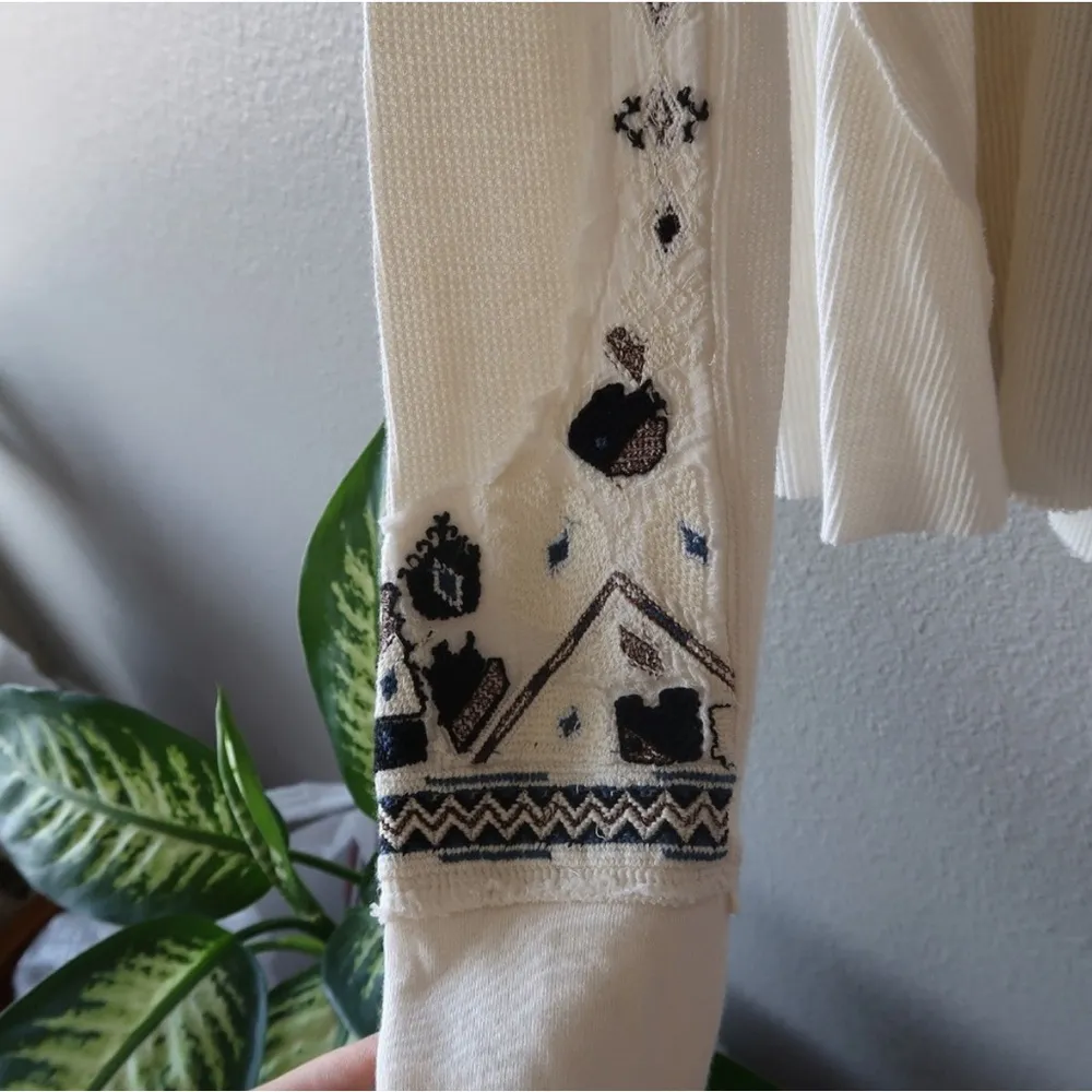 Free People Marion Swingy Embroidered Thermal - Image 6