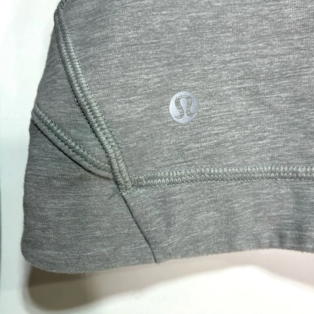 Lululemon Precision Jacket Heathered Battleship Gray Asymmetrical Full Zipper 4 - Image 9