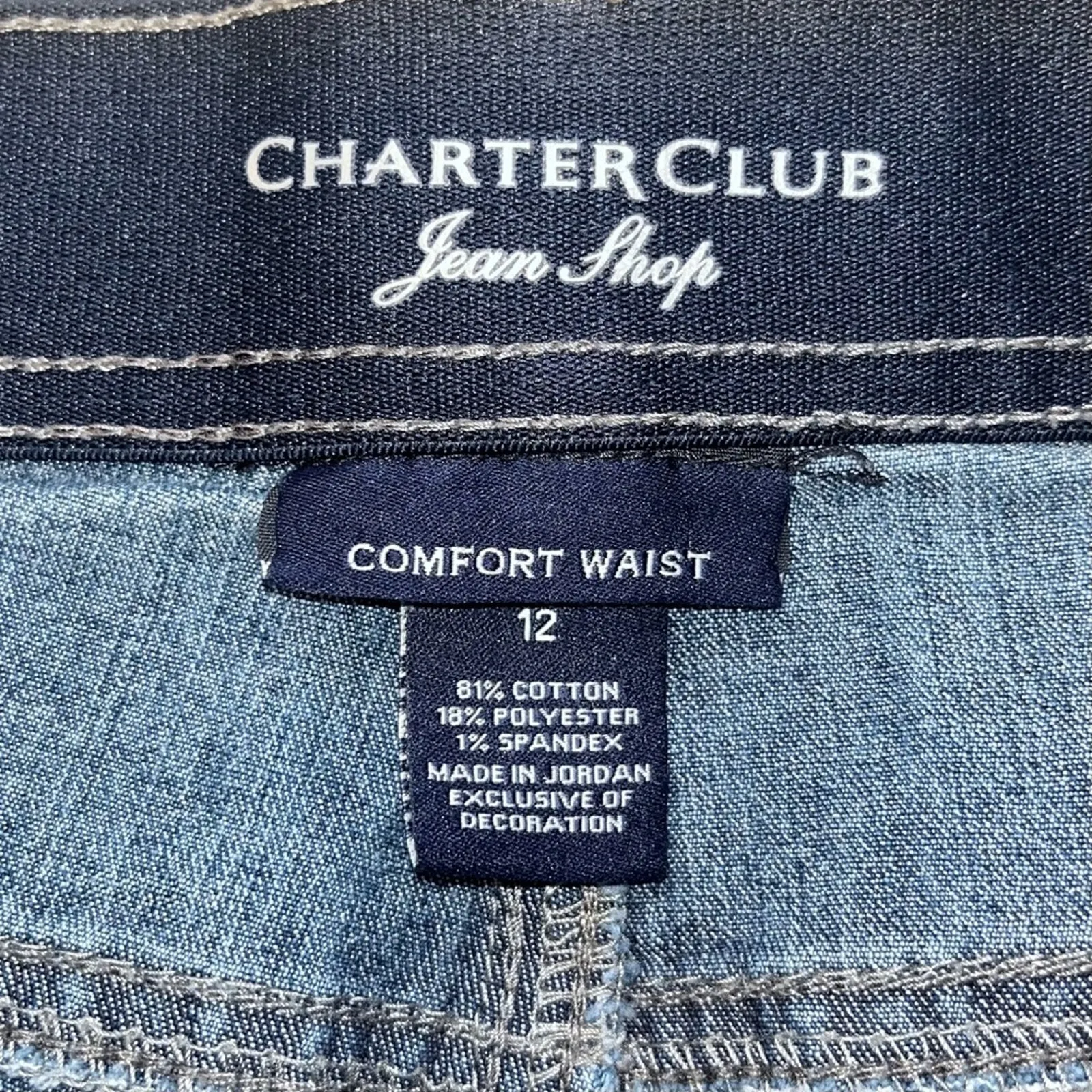 Gloria Vanderbilt Amanda Straight Leg Blue Jean Size 12 - Image 6