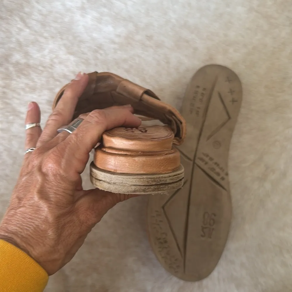 A.S.98 Purt sling back in tan leather size 40 us 9 - Image 4