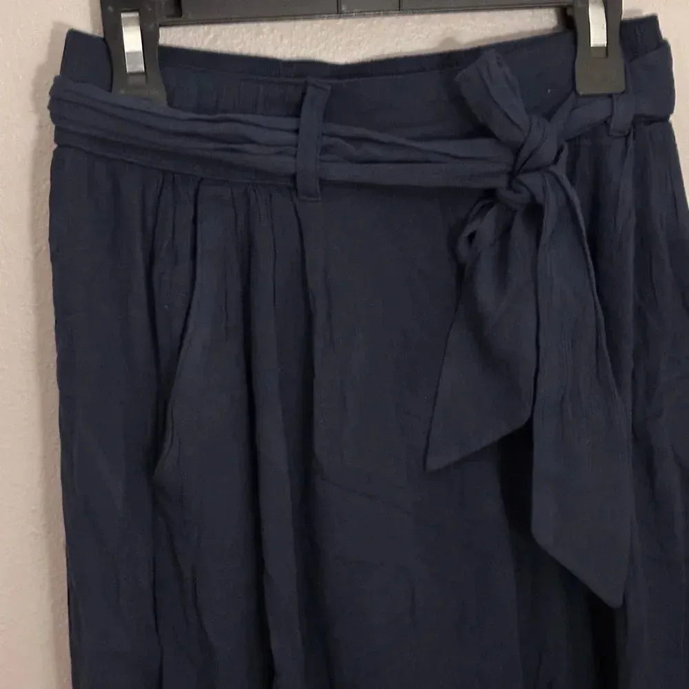 Hollister Co. Ultra High Rise Culottes‎ Pants Navy Size XS Women - Image 9