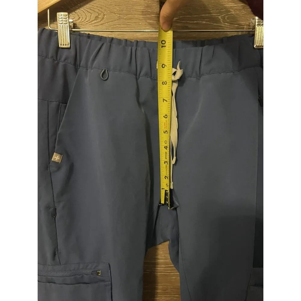 FIGS Women Technical Collection Scrub Blue Pants Size Small Pockets Medical - Image 9