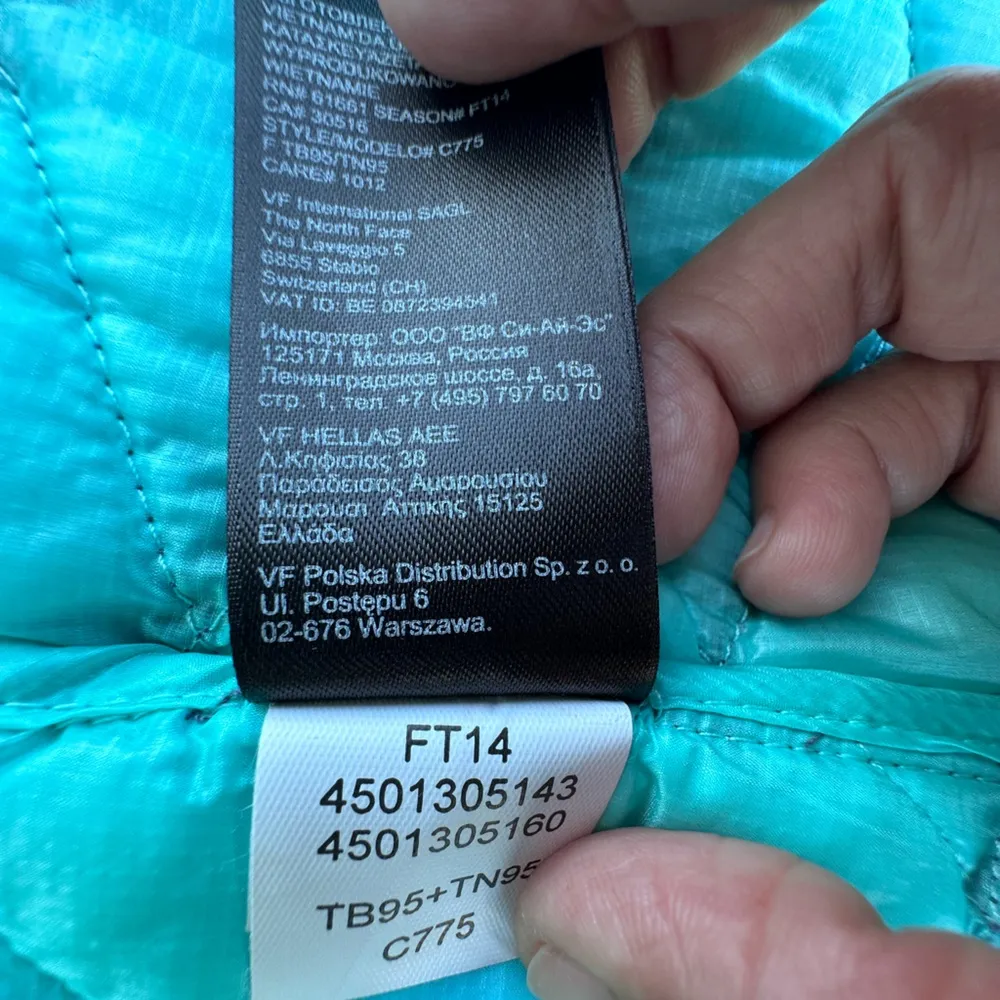 The North Face  Thermoball Gray Puffer Jacket Lightweight Insulated - Image 12