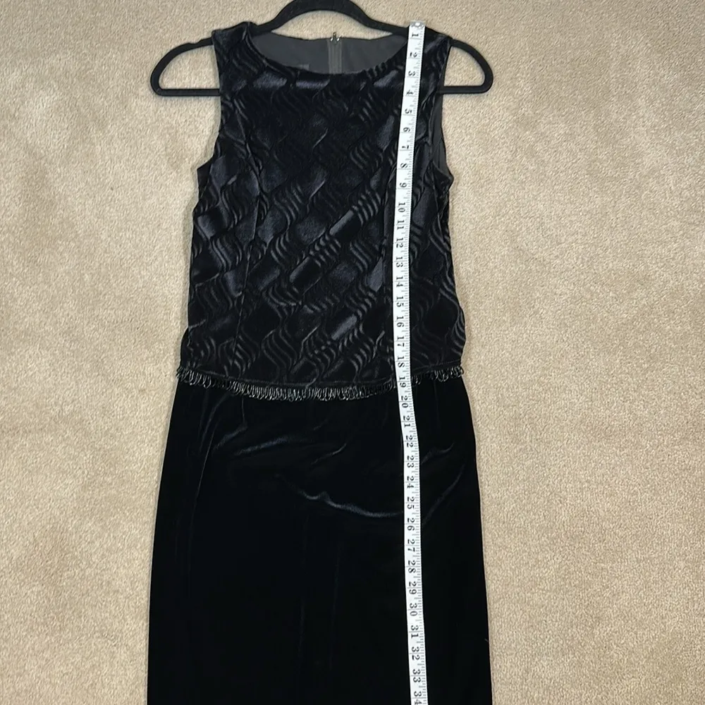 Vintage Scott McClintock Petite Black Sleeveless Mother Bride Formal Dress 6P - Image 8