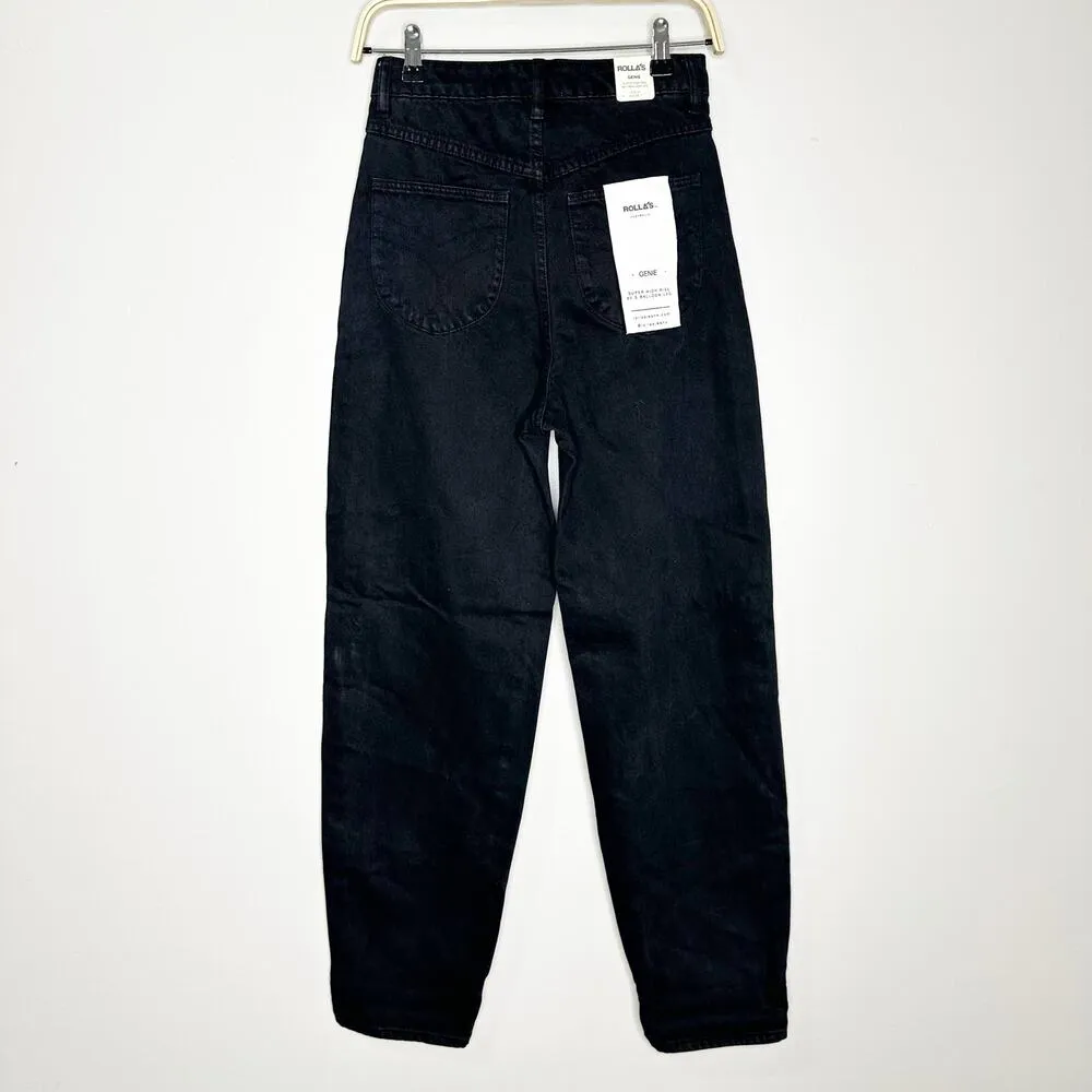 Rolla's Womens Genie Jeans Super High Rise 80's Balloon Leg Black Size 25 NEW - Image 3
