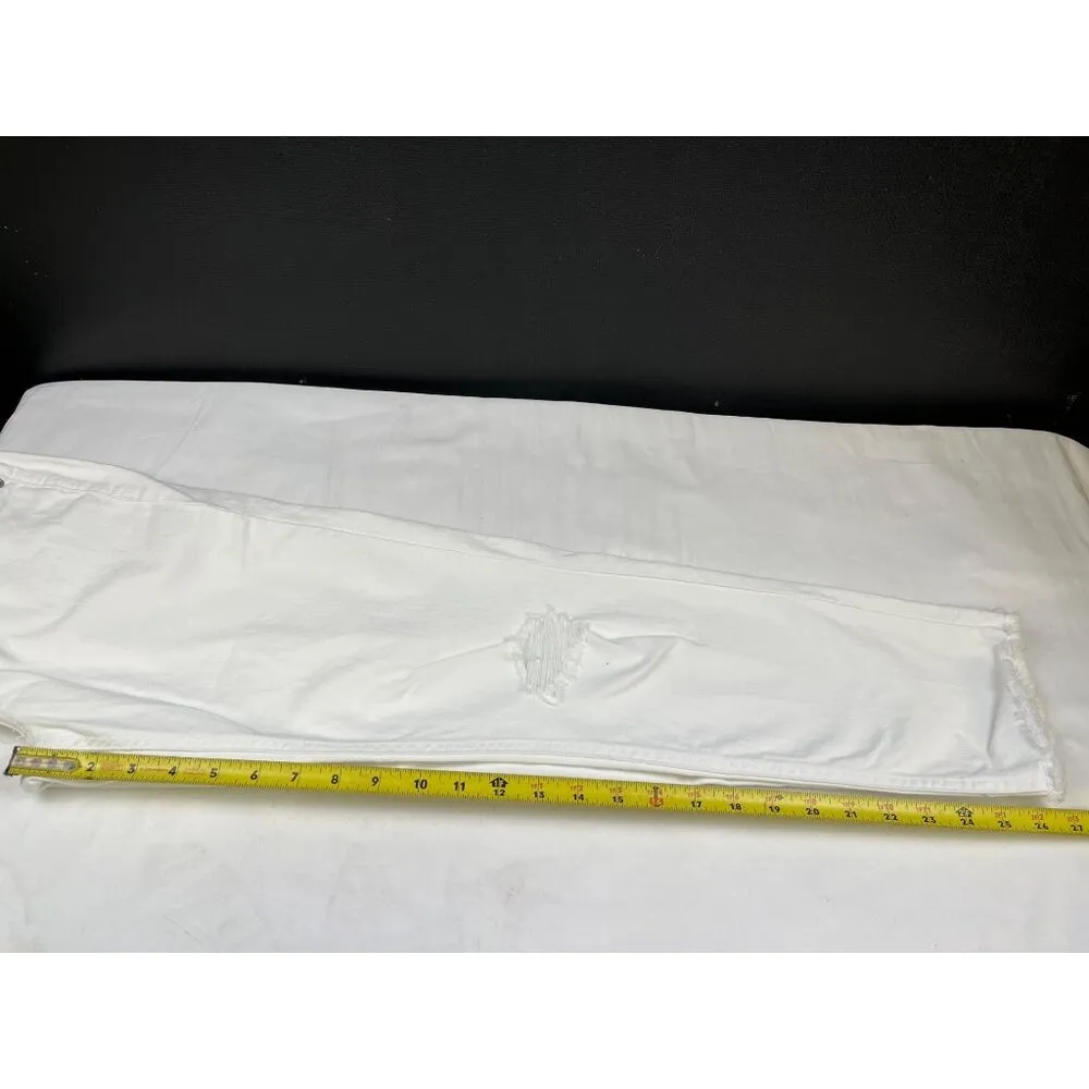 Banana Republic Women's White Pants/Girlfriend Jeans Sz 27/4 SKU 4434 - Image 9