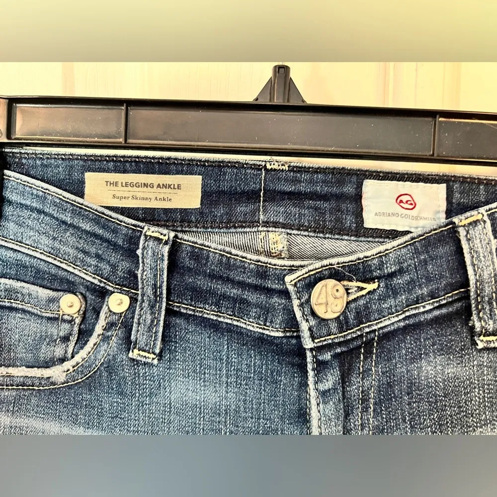 ADRIANO GOLDSCHMIED 28R The Legging Ankle Super Skinny Ankle Jeans - Image 4