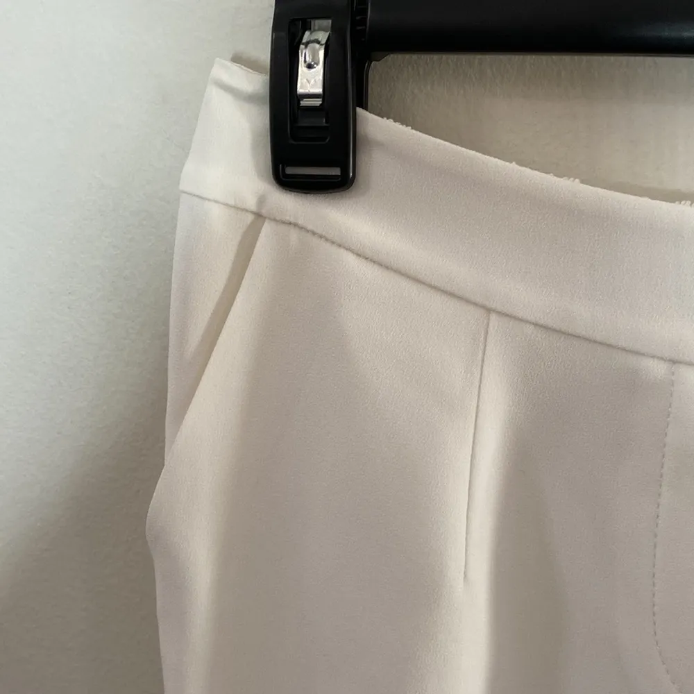 R Label | the Reset Japanese fabric crepe Modern joggers in Ivory size XS White - Image 11