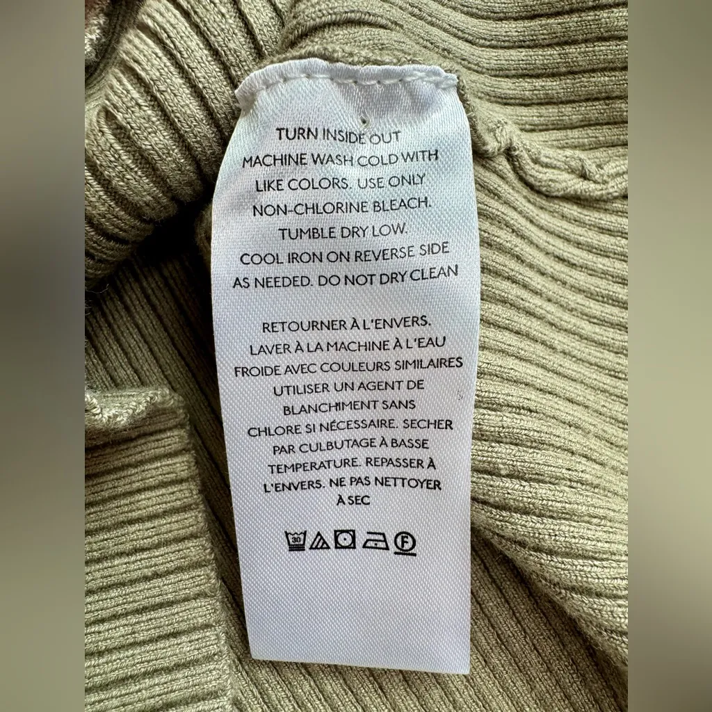 BDG Urban Outfitters Long Sleeve Edison Mini Dress Olive Green Size M NWT - Image 13