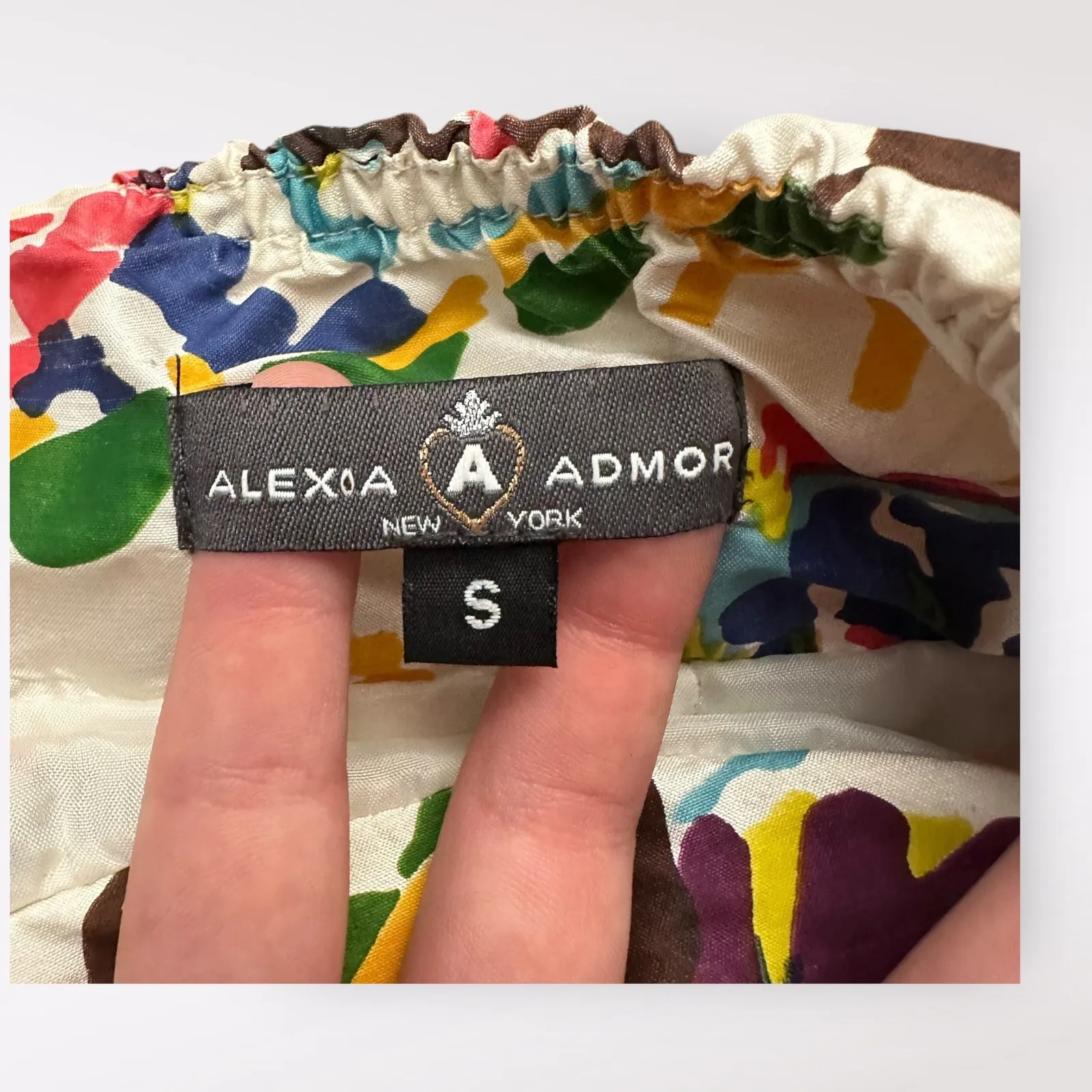 Alexia Admor White Floral Print Silk Halter Mini Party Cocktail Dress Size S - Image 2