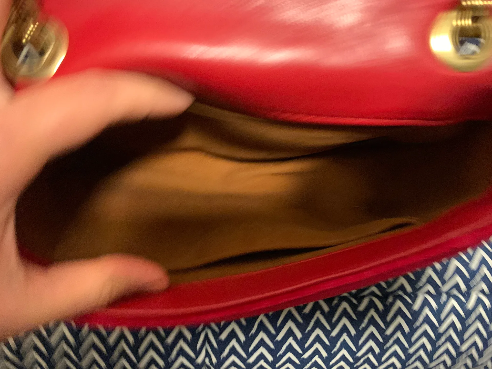 Amazon Red Velour Bag - Image 3