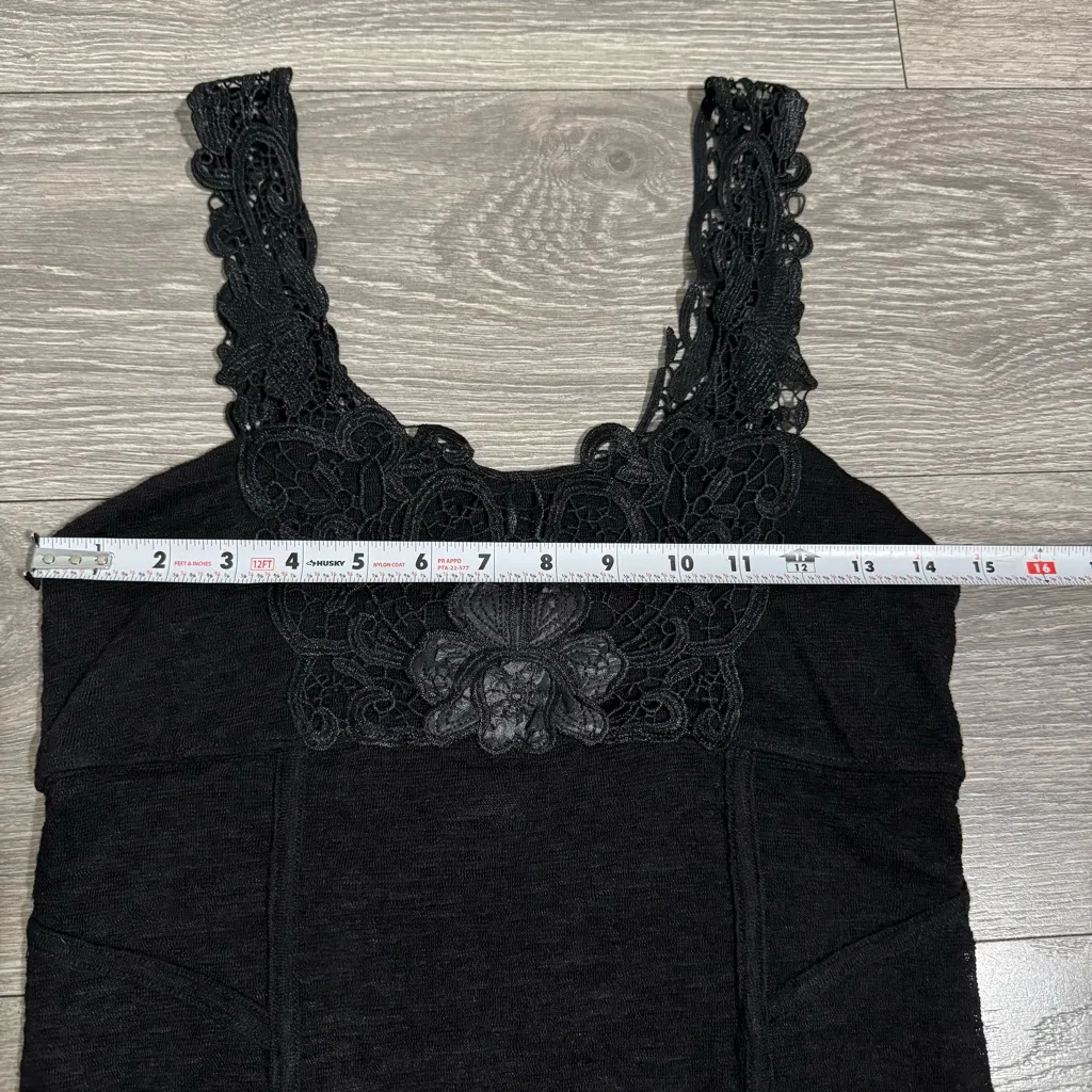 Free People Women‎ Black Lace Cocktail Lined Short Dress Size S Whimsigoth - Image 13