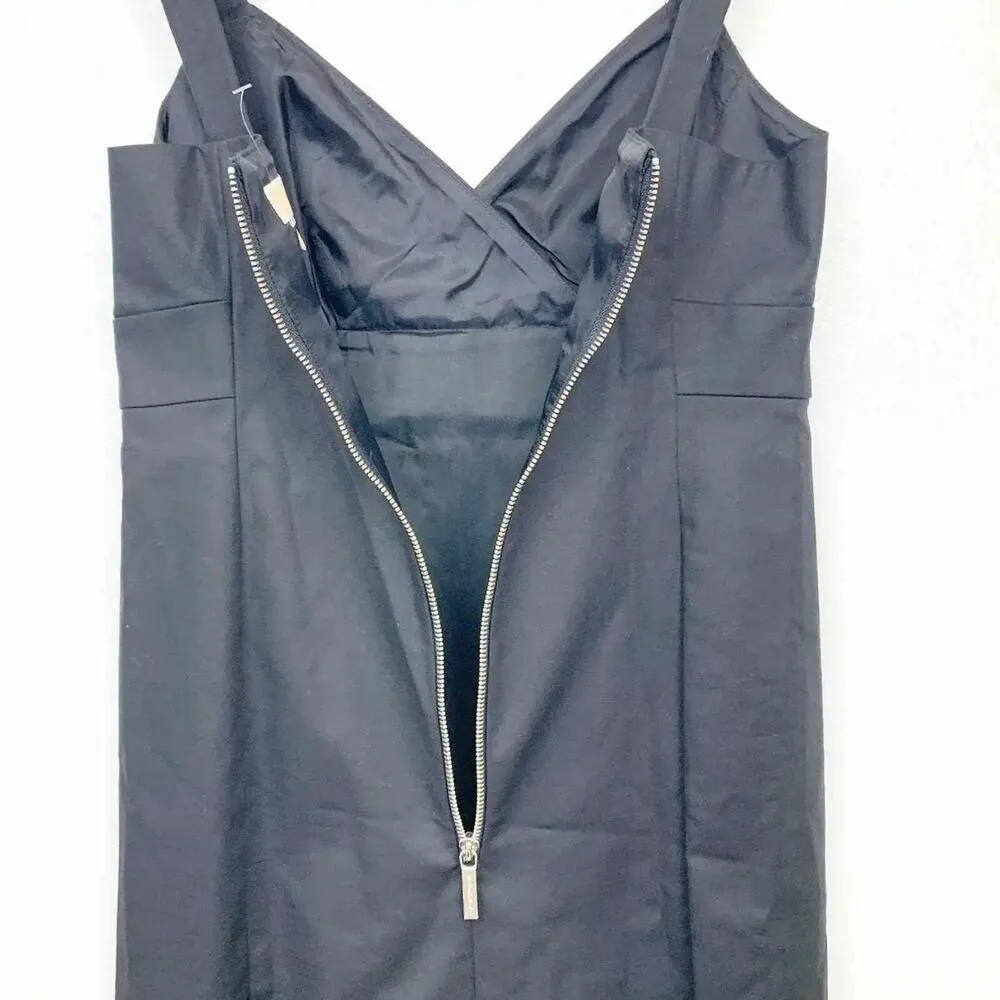 Michael Kors Bodycon Silver Belt Buckle Sexy Little Black Dress Mini Length LBD - Image 7