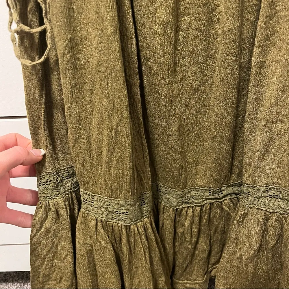 Free People Sweet Thing Tunic Green - Image 4