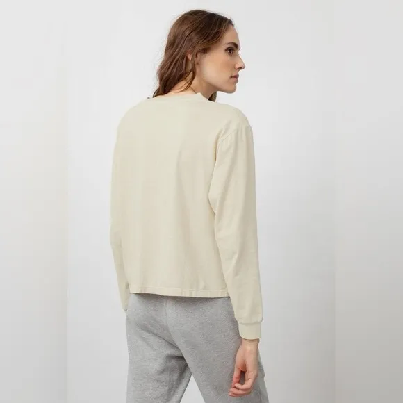 Rails  THE LONG SLEEVE BOXY CREW TEE‎ MOONLIGHT XL - Image 3