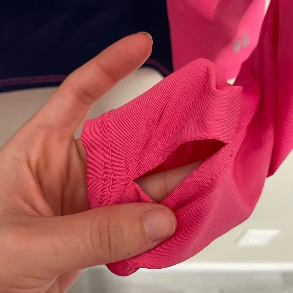 Eleven by Venus Williams Pink Blue Colorblock Athletic Shirt XS - Image 3